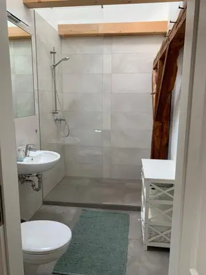 Ein Badezimmer in der Unterkunft Ferienhof Weitblick