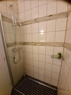 Ein Badezimmer in der Unterkunft NEU! Ferienhaus am See
