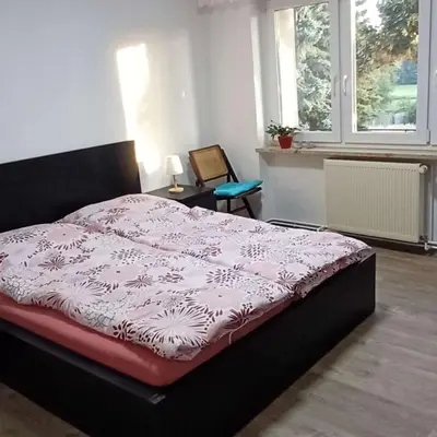 Ein Bett oder Betten in einem Zimmer der Unterkunft Berlin - Potsdam - Fläming