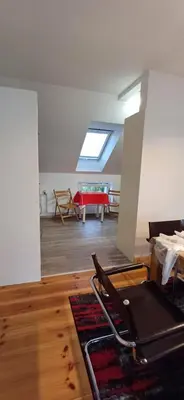 Ein Sitzbereich in der Unterkunft Berlin - Potsdam - Fläming