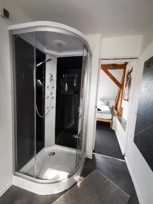 Ein Badezimmer in der Unterkunft Haus Laila