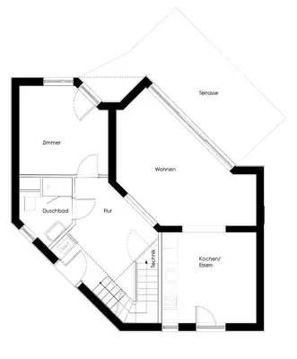Grundriss der Unterkunft Traumhaftes Ferienhaus am See am Lübbesee in Templin