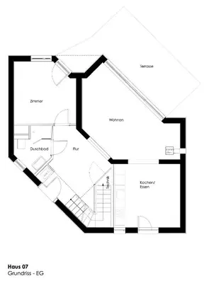 Grundriss der Unterkunft Traumhaus direkt am See mit Dachterrasse, Kamin und Badewanne