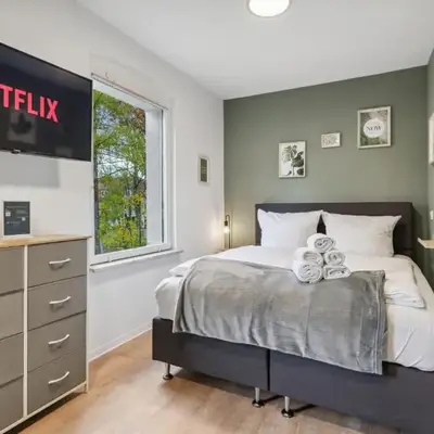 Vorstadtoase - 3 Personen - Apartment mit Queensize-Bett