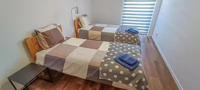 Ein Bett oder Betten in einem Zimmer der Unterkunft Apartment 3 in Altstadt in Angermünde