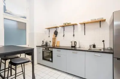 Küche/Küchenzeile in der Unterkunft Newly furnished apartment for up to 6 people