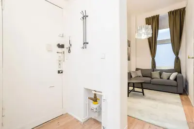 Ein Sitzbereich in der Unterkunft Newly furnished apartment for up to 6 people