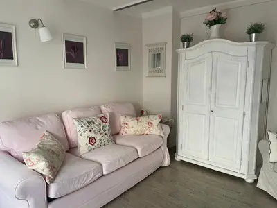 Ein Sitzbereich in der Unterkunft Ferienwohnung in Werder Havel Innenstadt