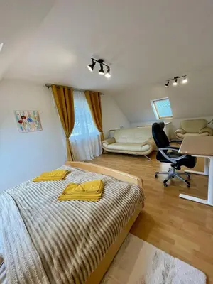 Ein Bett oder Betten in einem Zimmer der Unterkunft Neuenhagen Haven