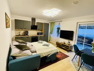 TV/Unterhaltungsangebot in der Unterkunft Neuenhagen Haven