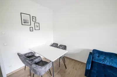 Ein Sitzbereich in der Unterkunft Potsdams Traumwohnung