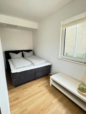Ein Bett oder Betten in einem Zimmer der Unterkunft Potsdams Traumwohnung