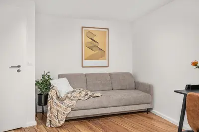 Ein Sitzbereich in der Unterkunft Stilvolle 3-Zimmer-Wohnung in Potsdam