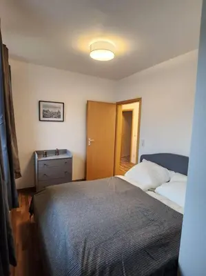 Ein Bett oder Betten in einem Zimmer der Unterkunft Vor den Toren Berlins
