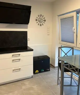 Küche/Küchenzeile in der Unterkunft ruhig wohnen im kleinen Bungalow im Süden von Berlin