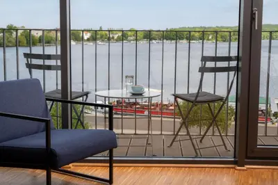 Ein Balkon oder eine Terrasse in der Unterkunft Waveboard Hotel & Boardinghouse