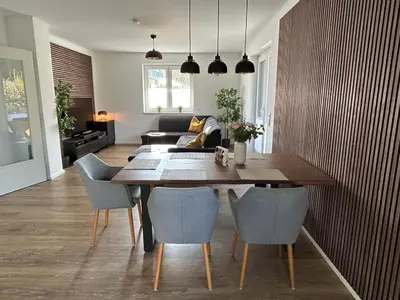 Grundriss der Unterkunft Exklusive Ferienwohnung bei Berlin, bis 5 Gäste, große Terrasse, Garten