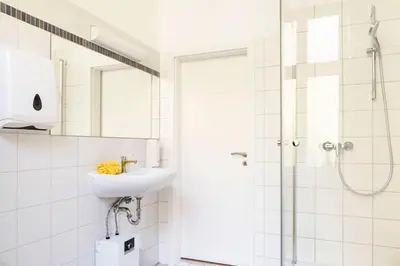 Ein Badezimmer in der Unterkunft Family Apartment in central location