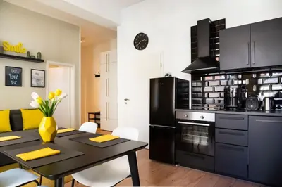 Küche/Küchenzeile in der Unterkunft Central Apartment