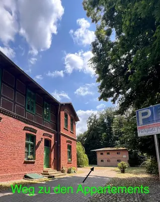 Das Gebäude in dem sich die Pension befindet