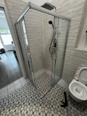 Ein Badezimmer in der Unterkunft Cozy Lofts Next To Berliner Wall