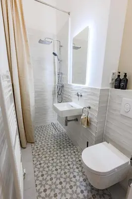 Ein Badezimmer in der Unterkunft Cozy Lofts Next To Berliner Wall