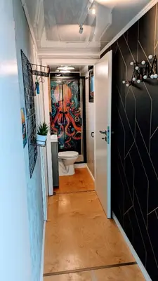 Ein Badezimmer in der Unterkunft Schwimmendes Ferienhaus 