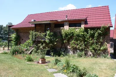 Ein Garten an der Unterkunft Ferienhof Löschebrand