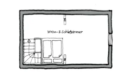 Grundriss der Unterkunft Ferienwohnung Uckermarkblick