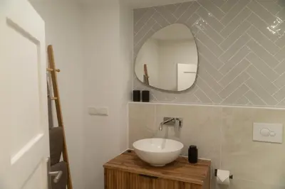 Ein Badezimmer in der Unterkunft Modernes Altstadt Apartment