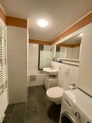 Ein Badezimmer in der Unterkunft Apartment in Potsdam-Babelsberg