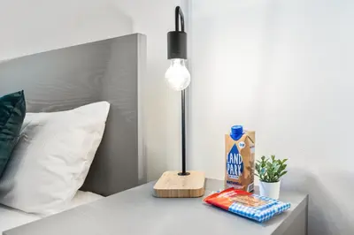 Grundriss der Unterkunft Neues zentrales Apartment,10 Betten,vollmöbliert, Wifi