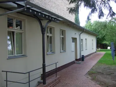 Das Gebäude in dem sich die Pension befindet