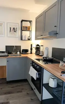 Küche/Küchenzeile in der Unterkunft Ferienwohnung Kamrath Altstadt