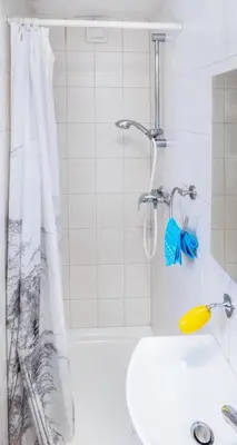 Ein Badezimmer in der Unterkunft Wohnen im Eulengarten