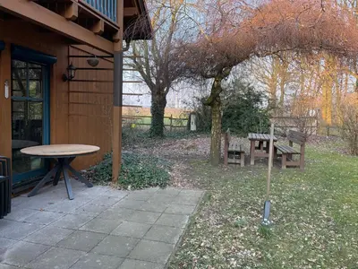Ein Garten an der Unterkunft Ferienhaus Pferdehof Birkholz
