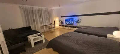 Ein Bett oder Betten in einem Zimmer der Unterkunft Monteurswohnung Deluxe