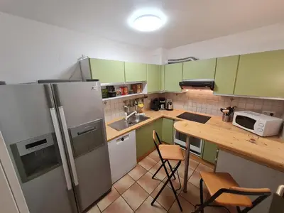 Küche/Küchenzeile in der Unterkunft Monteurswohnung Deluxe
