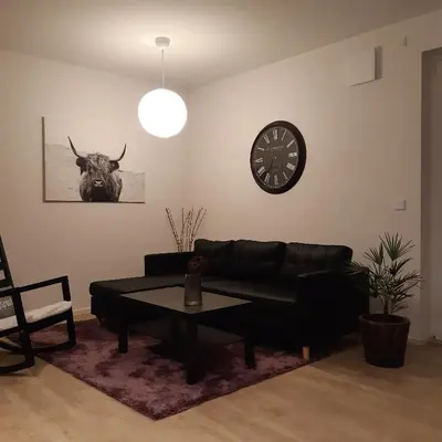 Ein Sitzbereich in der Unterkunft Ferienwohnung in Hohen Neuendorf bei Berlin, Zentral gelegen