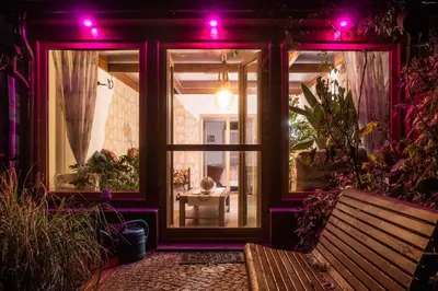 Ein Garten an der Unterkunft Unser Studio-Apartment 