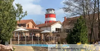 Der Swimmingpool an oder in der Nähe von Moderne Doppelhaushälfte mit 3 SZ in der Nähe vom Scharmützelsee-seperat&naturnah