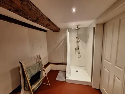 Ein Badezimmer in der Unterkunft Alte Schmiede Buckow