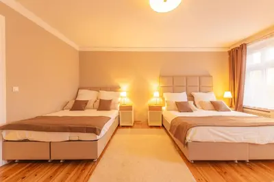 Ein Bett oder Betten in einem Zimmer der Unterkunft Lux Central Apartment