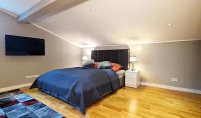 Ein Bett oder Betten in einem Zimmer der Unterkunft 3 ROOMS - Zimmervermietung nähe Flughafen BER - gratis WLAN, Parken & Netflix