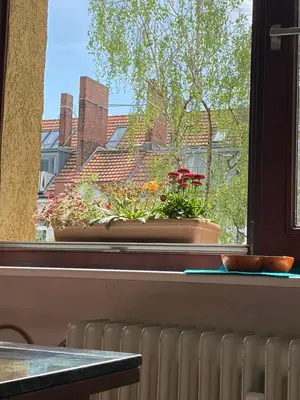 Ein Balkon oder eine Terrasse in der Unterkunft Vorhang auf!