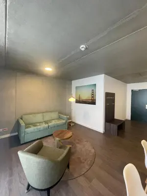 Ein Sitzbereich in der Unterkunft DX Apartments