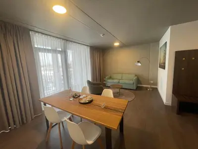 Ein Sitzbereich in der Unterkunft DX Apartments