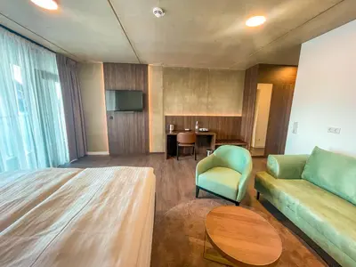 Ein Sitzbereich in der Unterkunft DX Apartments