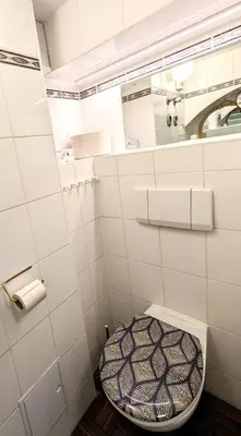 Ein Badezimmer in der Unterkunft Feines Apartment in der Mitte