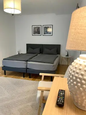 Ein Sitzbereich in der Unterkunft DeNe Living Apartments